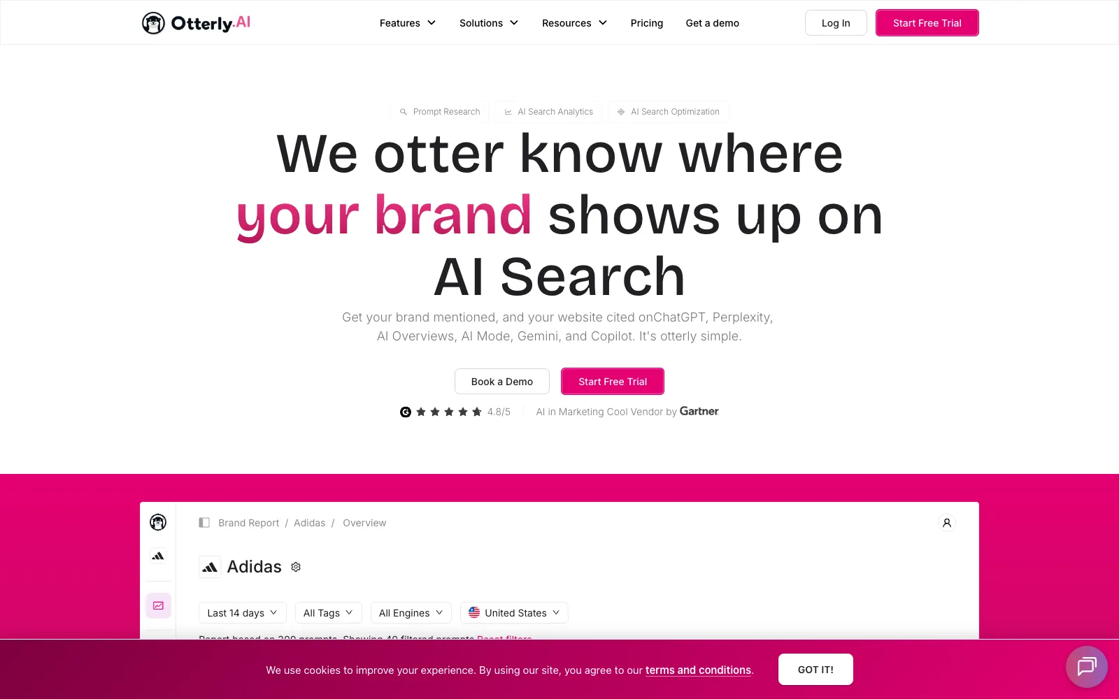 Otterly.AI homepage