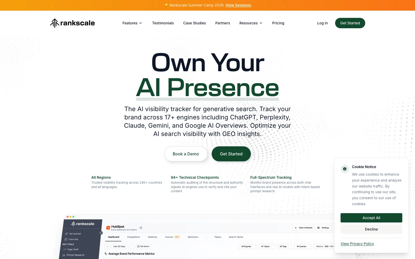 Rankscale homepage